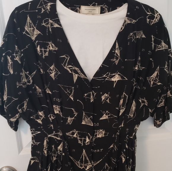 Silk origami print dress - Picture 9 of 12